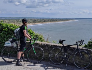 Steve cycling Saunton